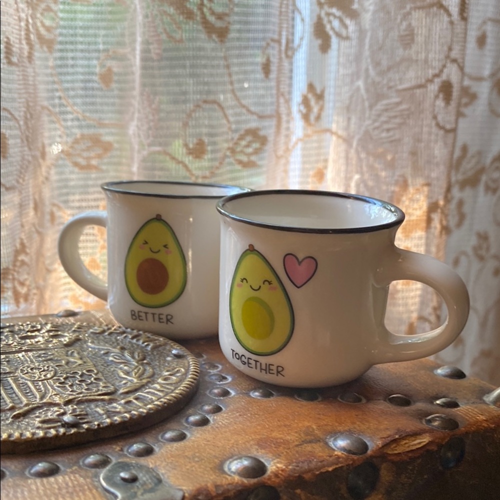 Cute Legami Milano Avocado Themed small espresso coffee for tw Italianmugs cups